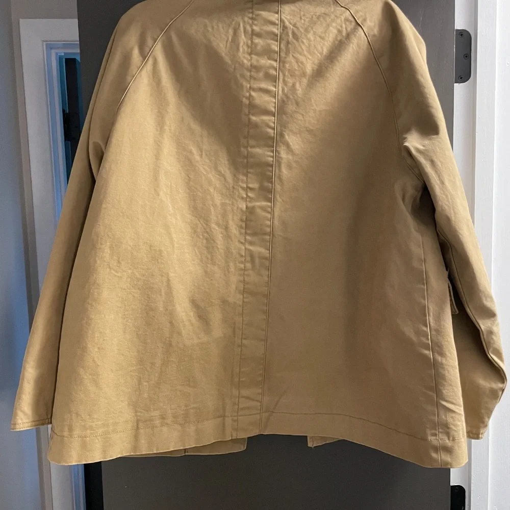 Mango Tan Utility Jacket with Brown Collar - Picture 2 of 5